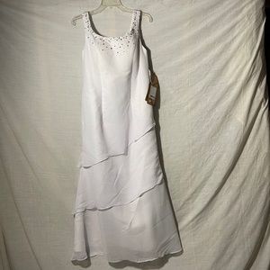 Light In The Box White Party, Formal, Wedding Dress. Sleeveless. Bling. NWT